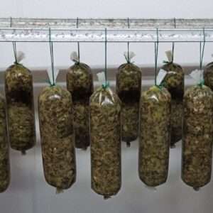 Grünkohleintopf mit Mettwürstchen im Schlauch